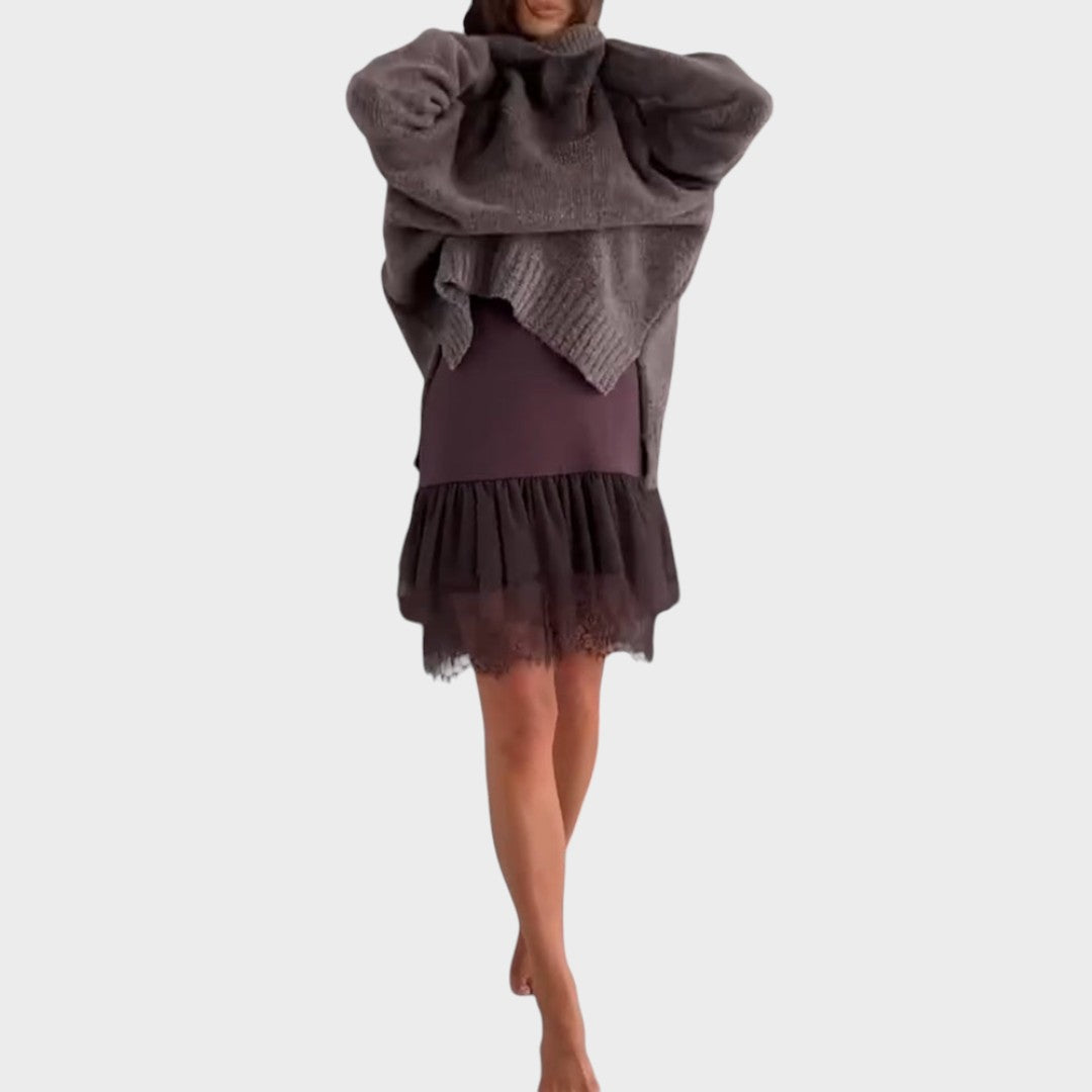 Aurora | Conjunto de suéter e vestido