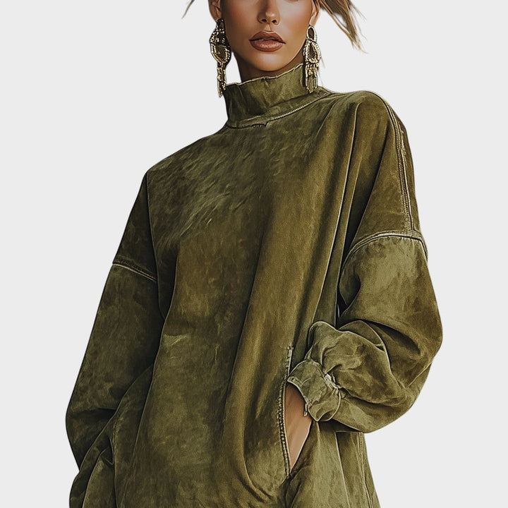 Sheri | Vestido de Ante con Flecos