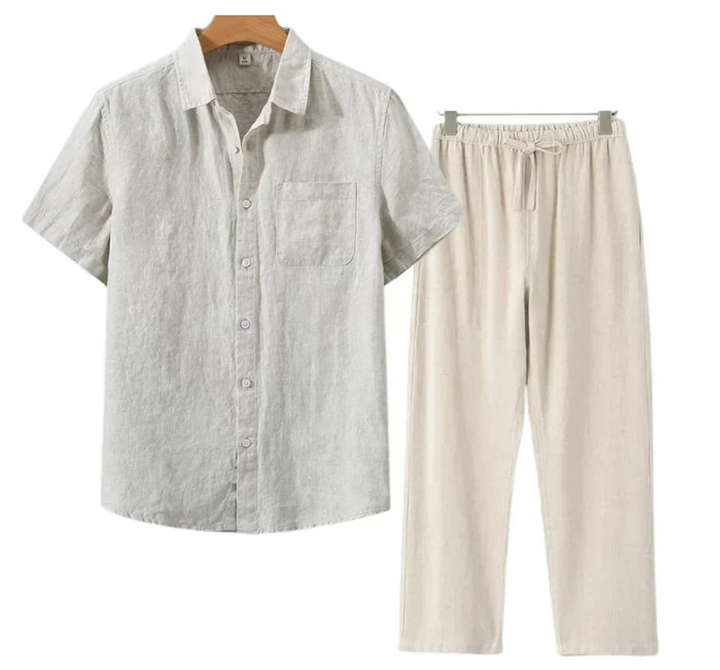 Conjunto de Linho Torino de Manga Curta