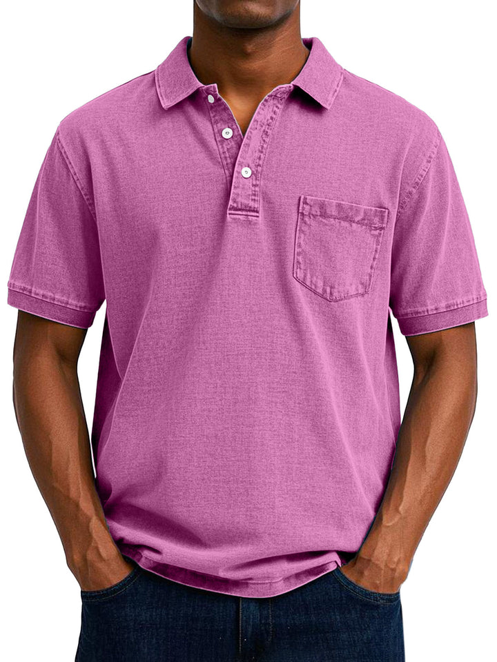 Maxime™ | Camisa polo casual vintage para homem