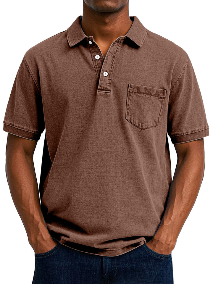 Maxime™ | Camisa polo casual vintage para homem