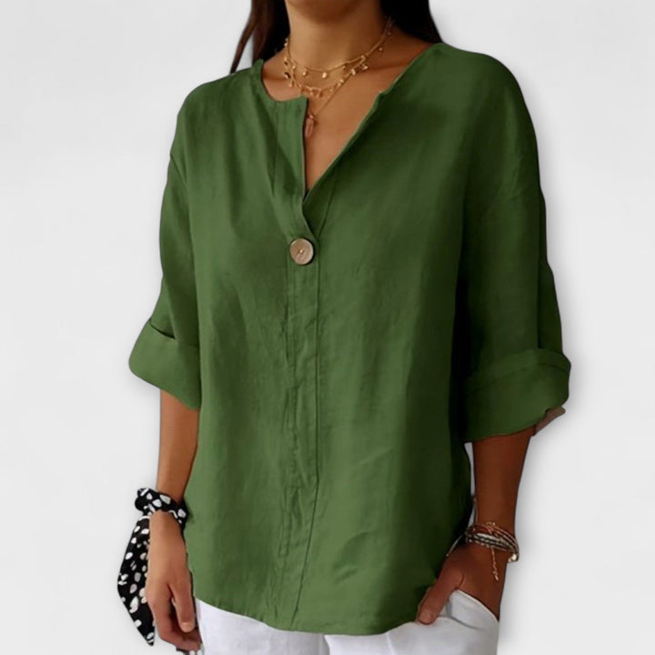 Nicole - Blusa Estilosa com Decote em V
