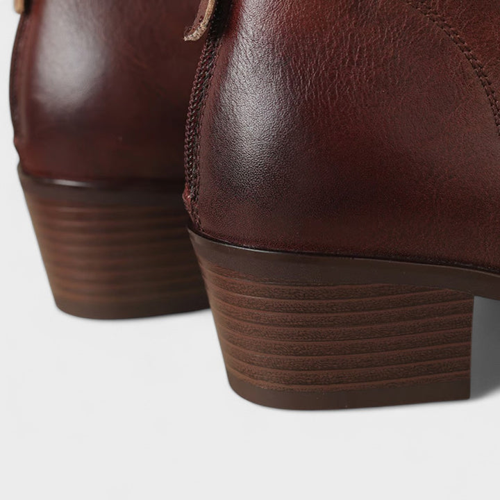 Luvia - Botins Clássicos com Salto Baixo