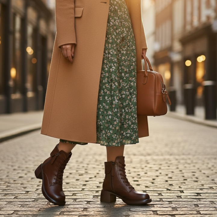 Dora – Botas retro forradas com pelo interior