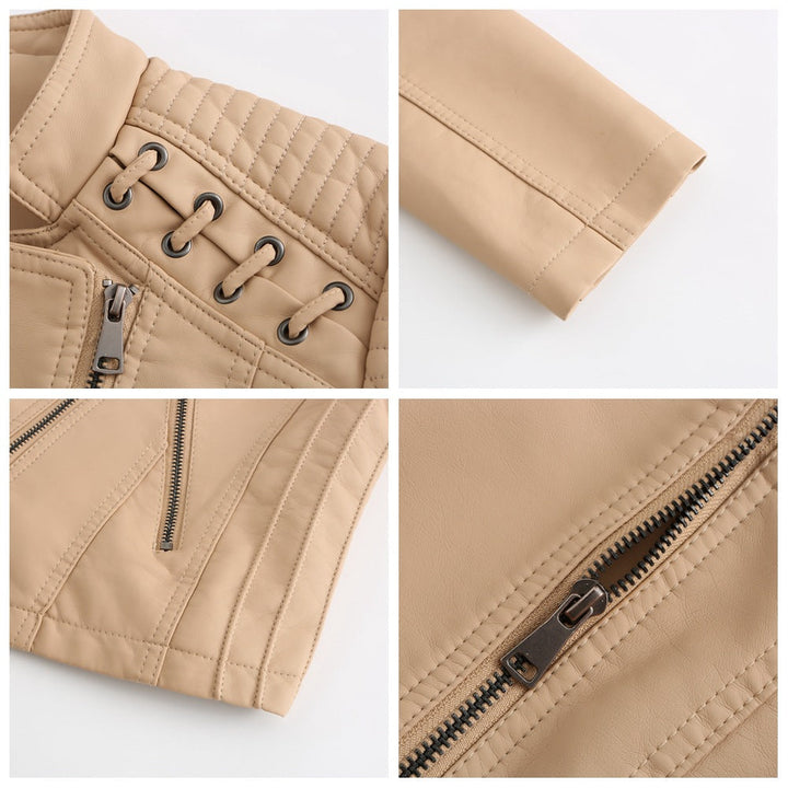 Jaqueta em eco-couro Amélia – Atitude e Sofisticação