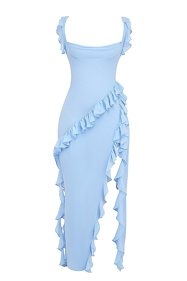 Dalia | Vestido longo com babados