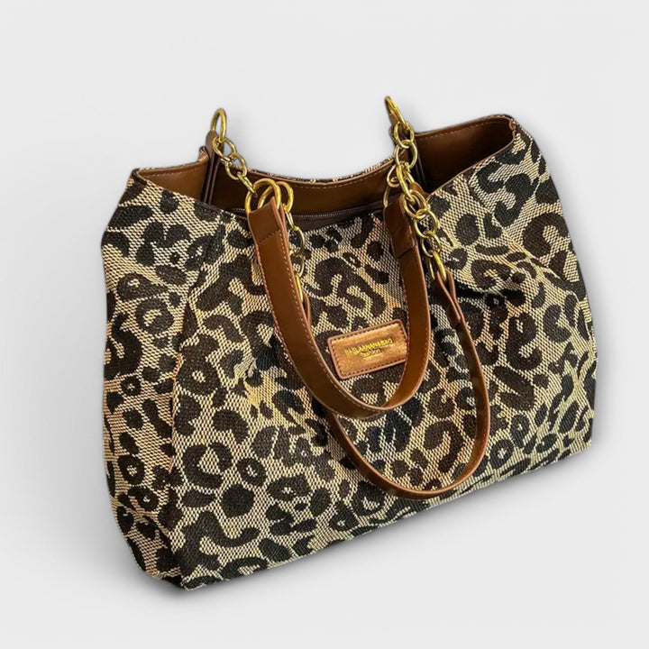 Eline - Bolsa de Lona de Leopardo
