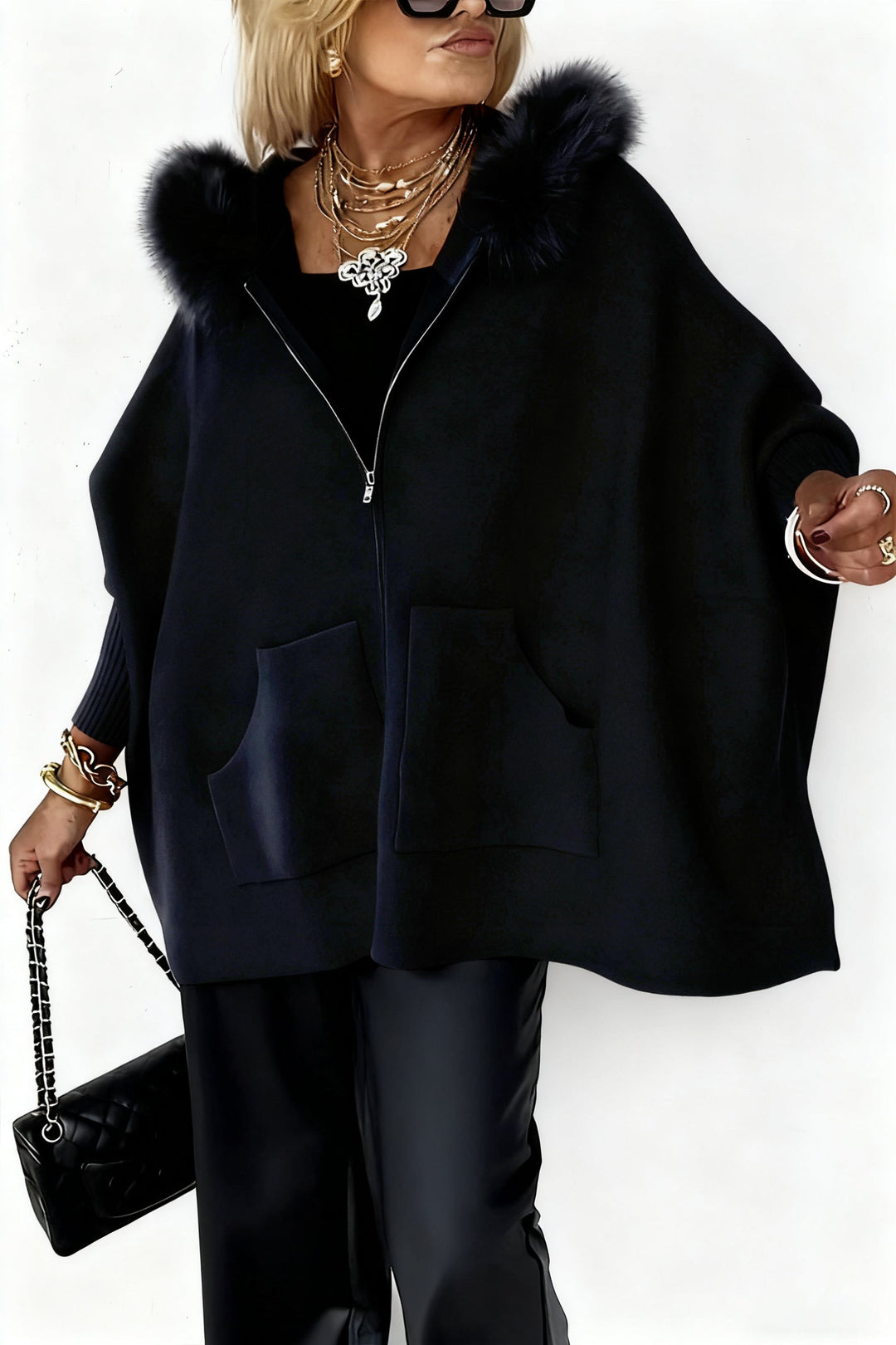 Maya™ - Casaco Premium com Gola de Pêlo