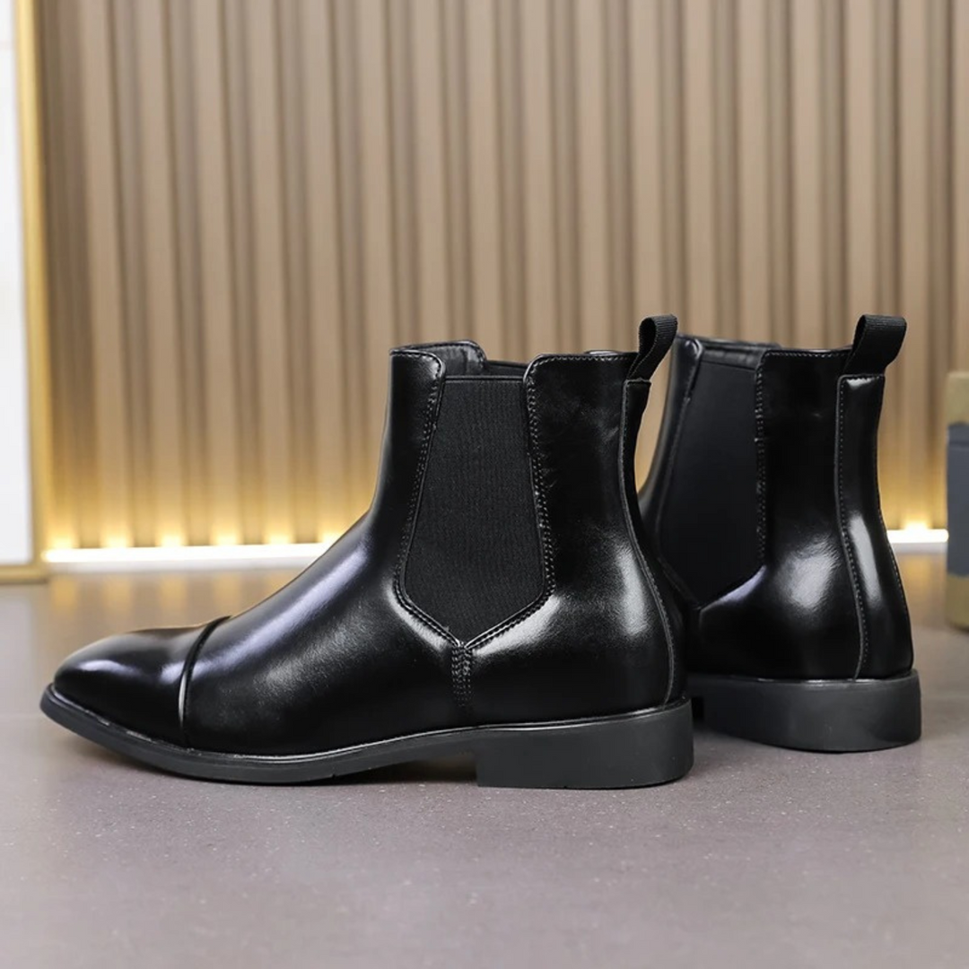 Botas Chelsea de Couro Annibale Carracci