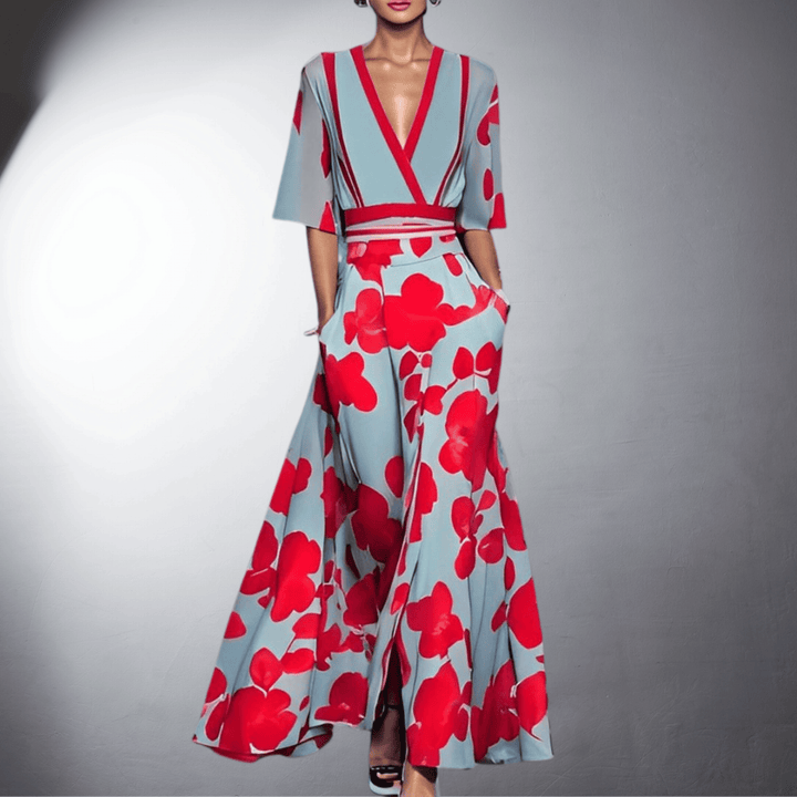 Elise™ - Vestido de Mulher Floral Elegante