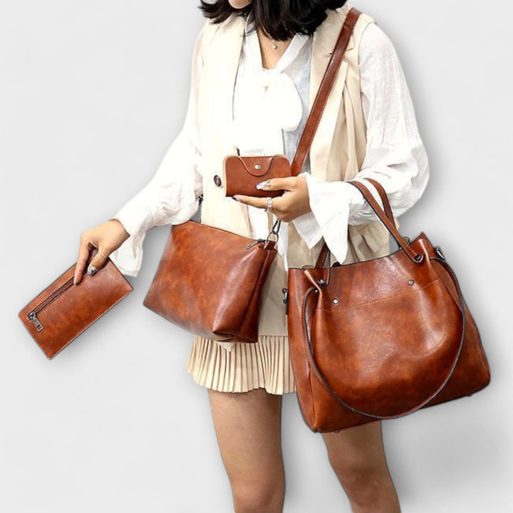 Eline - Conjunto de bolsas vintage de 4 peças