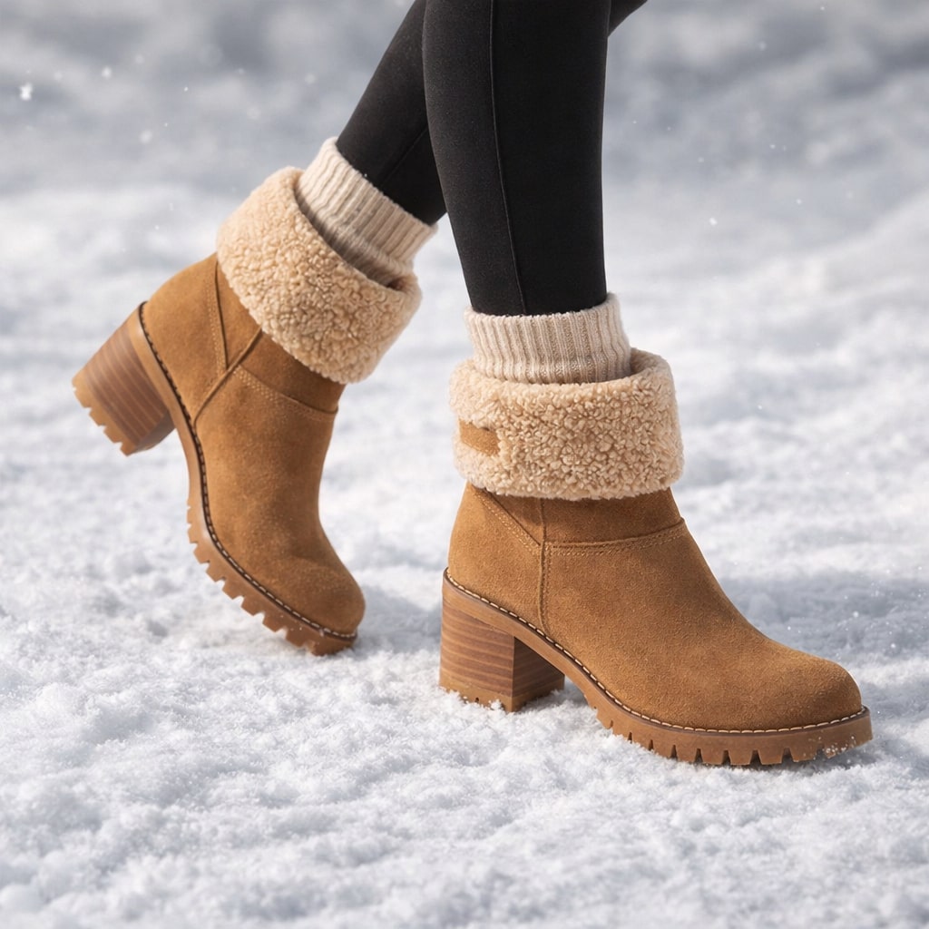 Botim de Tornozelo em Camurça Kalena com Punho