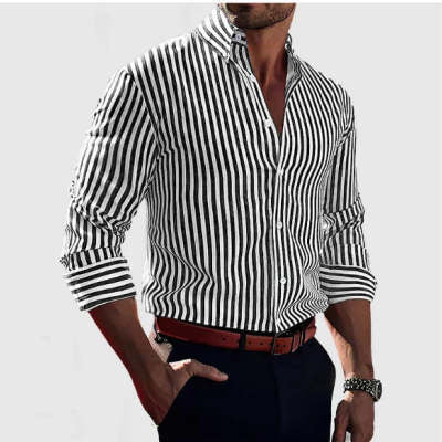 Mike™ - Camisa Premium às Riscas