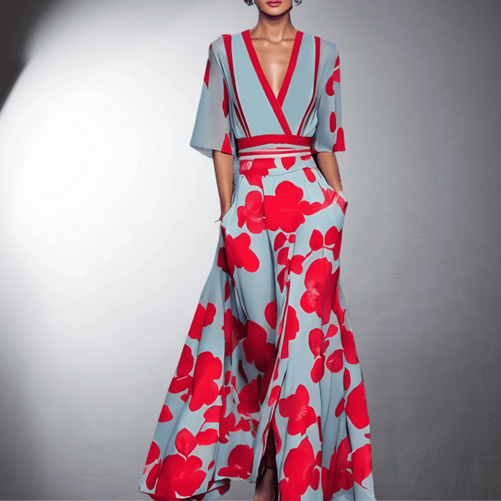 Elise™ - Vestido de Mulher Floral Elegante