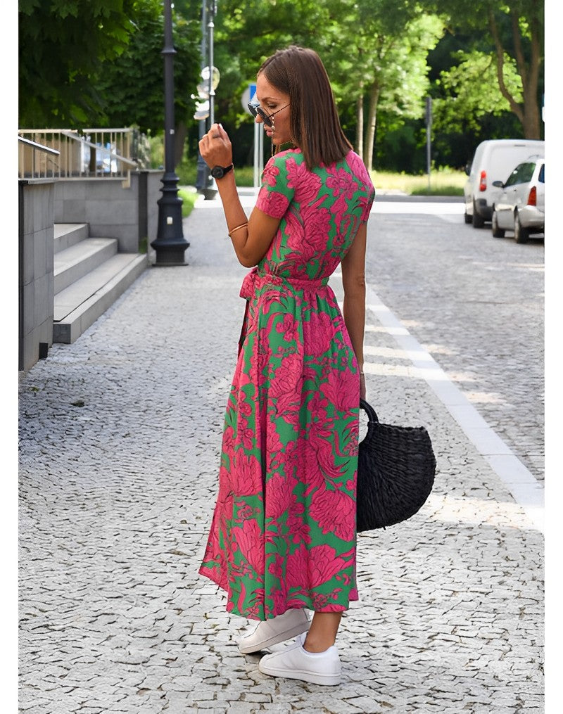 Anna™ Vestido de Muher estampado floral primavera/verão