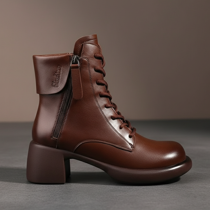 Dora – Botas retro forradas com pelo interior