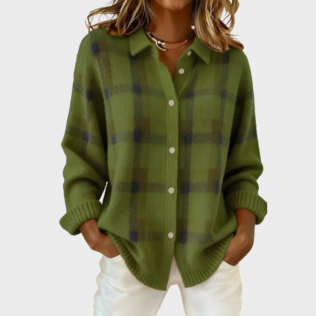 Marisa - Casaco de Malha aos Quadrados