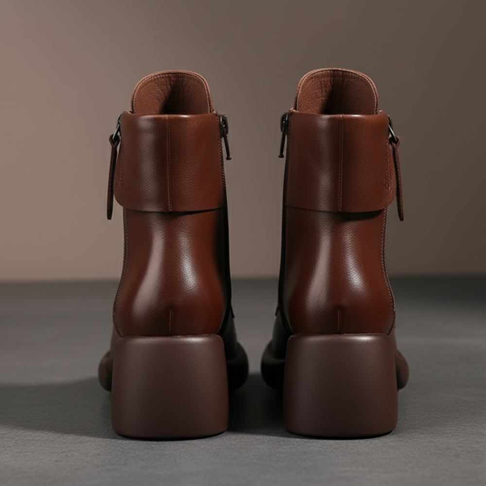 Dora – Botas retro forradas com pelo interior