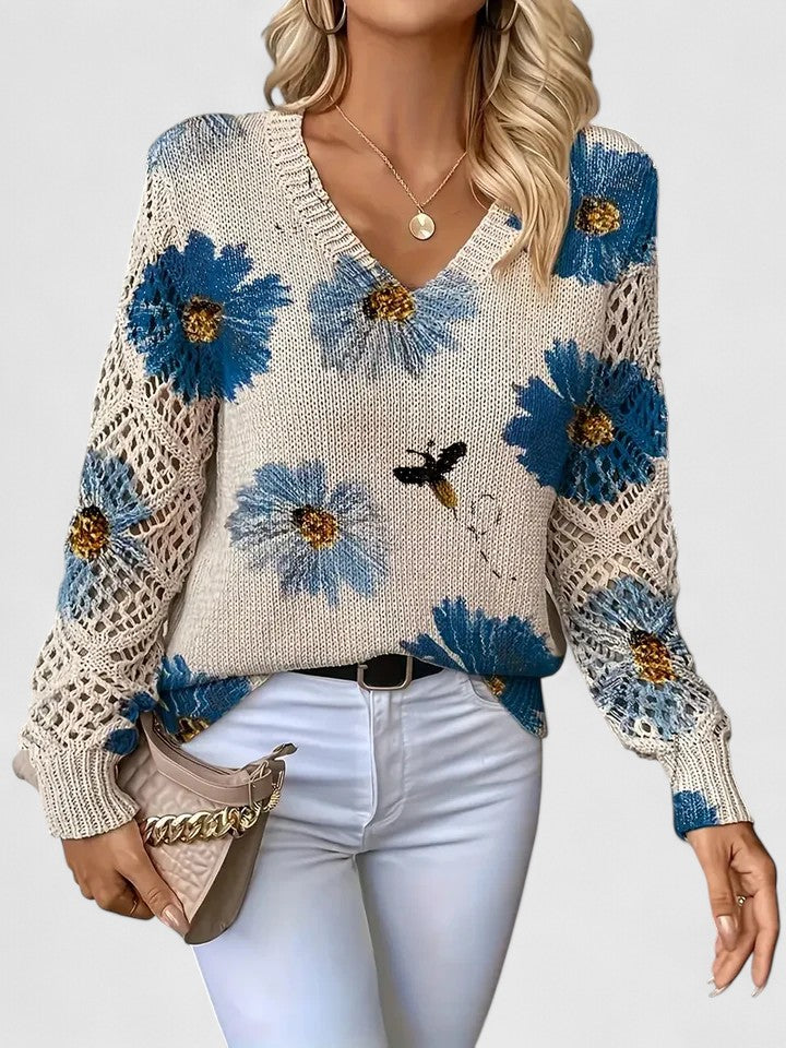 Aurélie | Suéter elegante com estampa floral