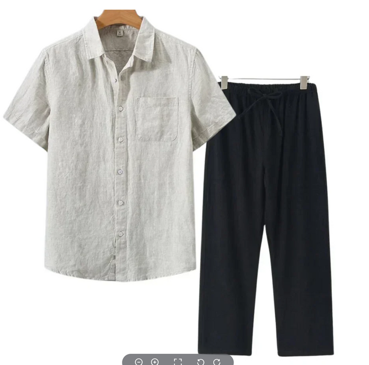 Conjunto de Linho Torino de Manga Curta