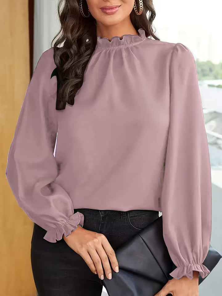 Blusa Élodie Soft – Elegância Delicada para o Dia a Dia