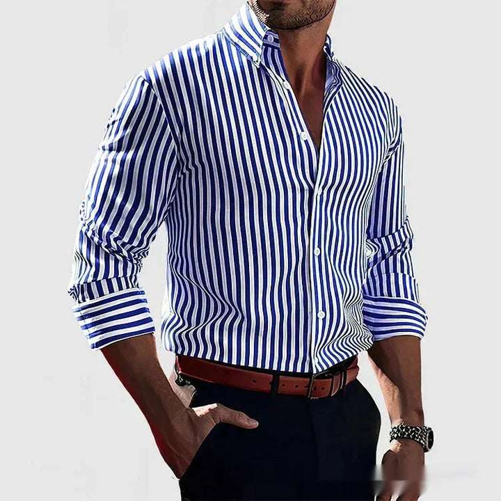 Mike™ - Camisa Premium às Riscas