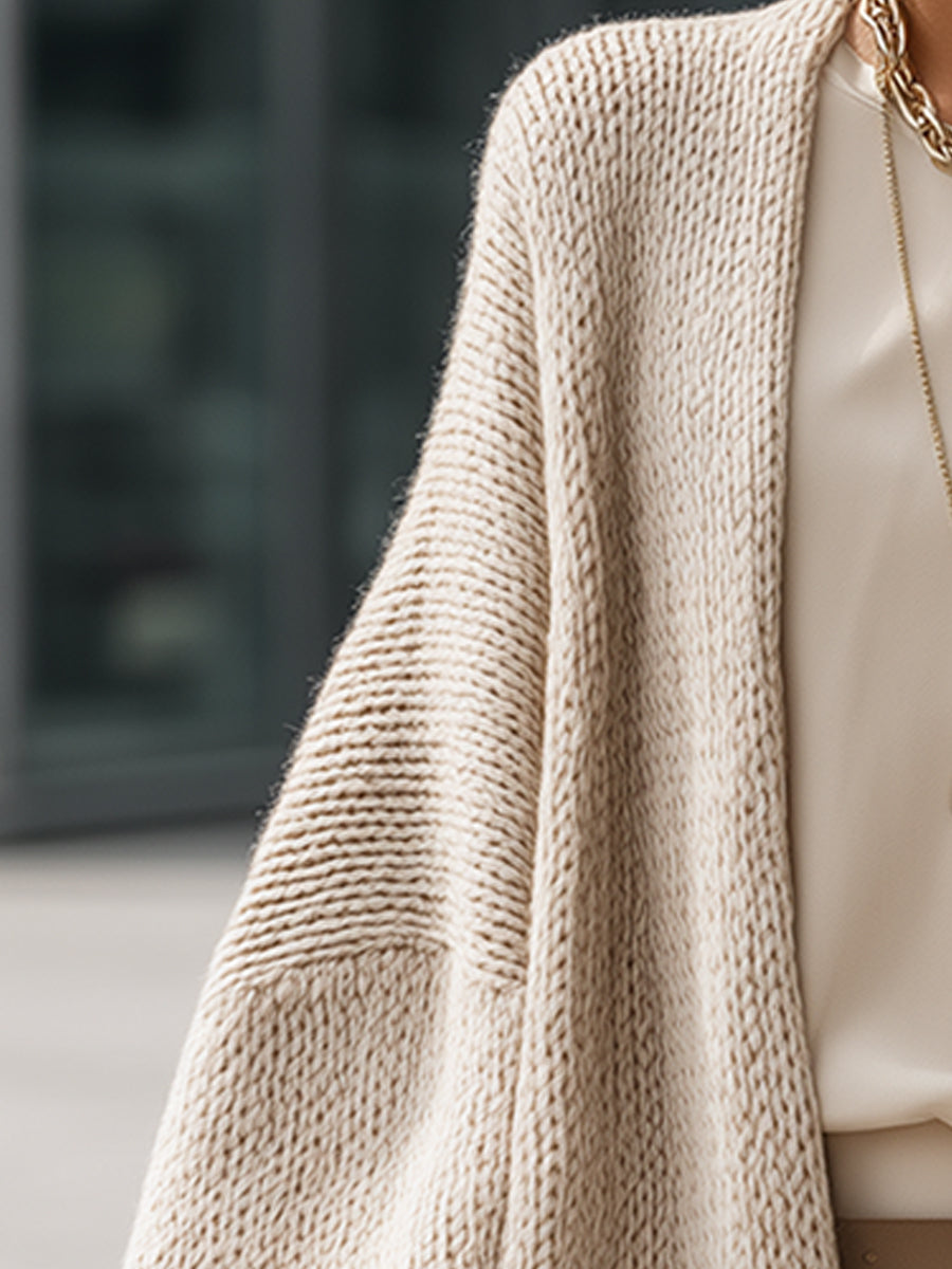 Alina - Cardigan de Malha Oversized Luxe