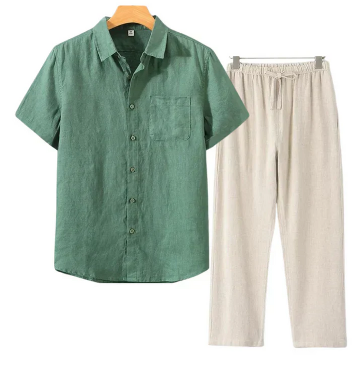 Conjunto de Linho Torino de Manga Curta