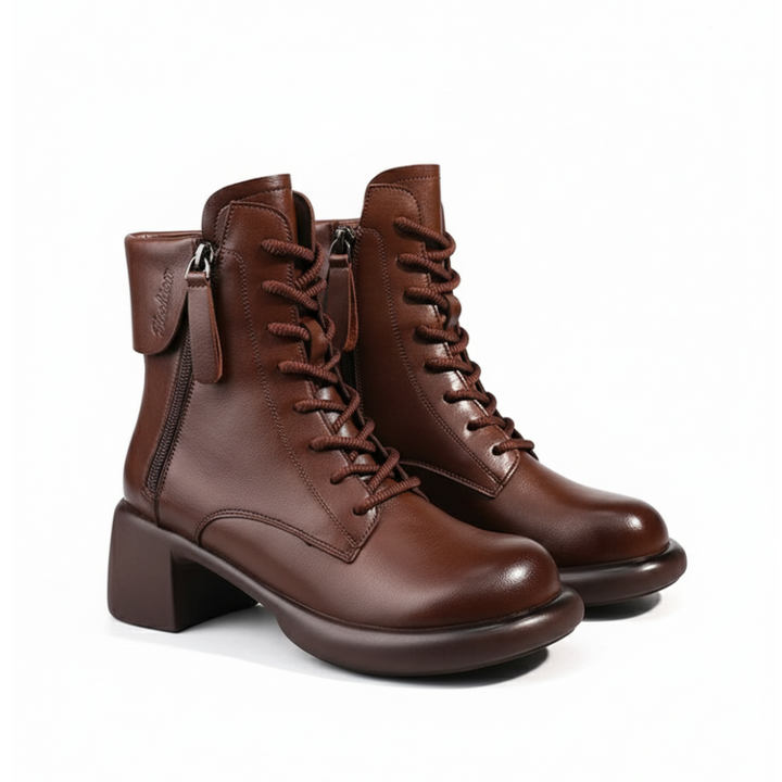 Dora – Botas retro forradas com pelo interior