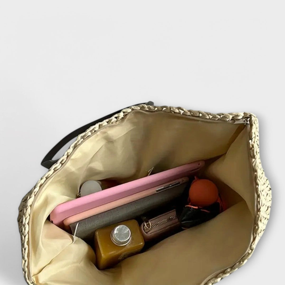 Eline - Bolsa de Palha Tecida