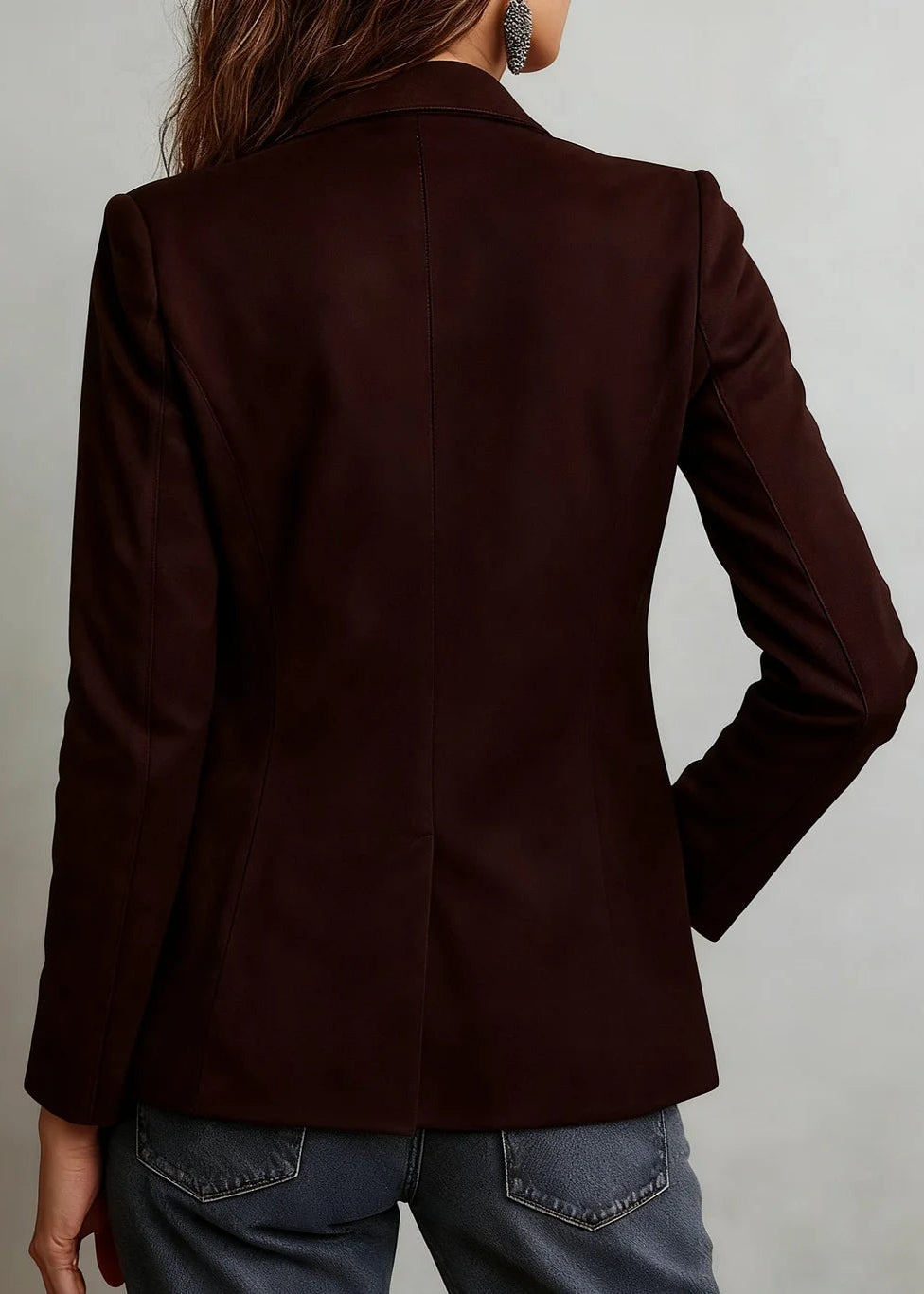 Meline - Casaco Refinado em Pele PU