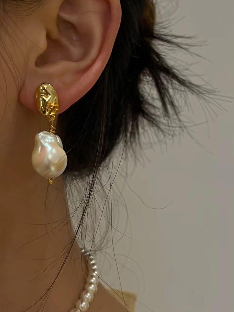 Brincos de Pérola Serena