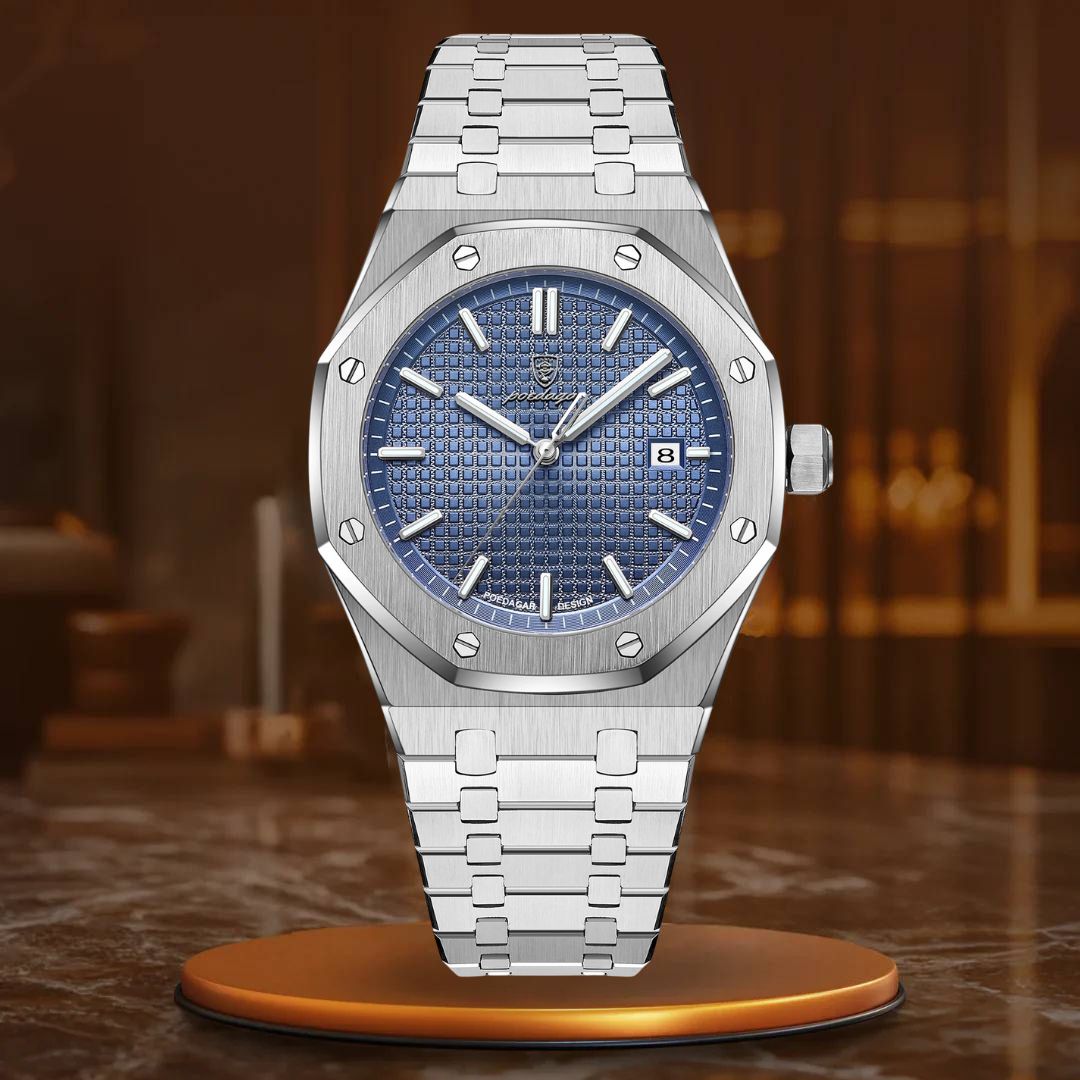 Relógio Masculino de Luxo com Data Luminosa