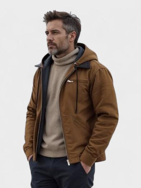 Gaspard™ | Sweatshirt com Capuz Estilosa e com Zíper