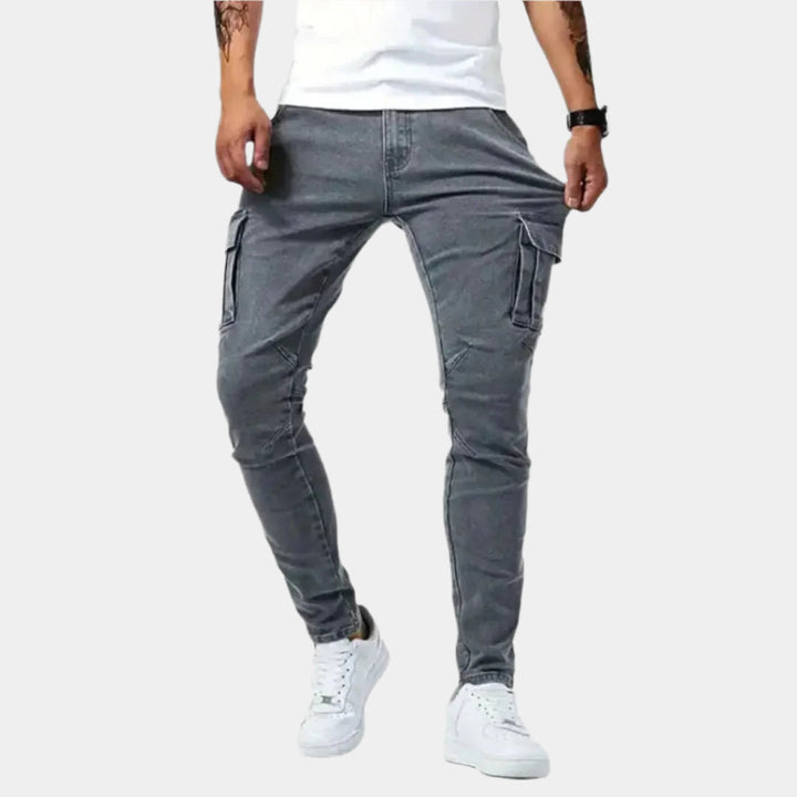 Calça Cargo Belmont de Sarja Denim