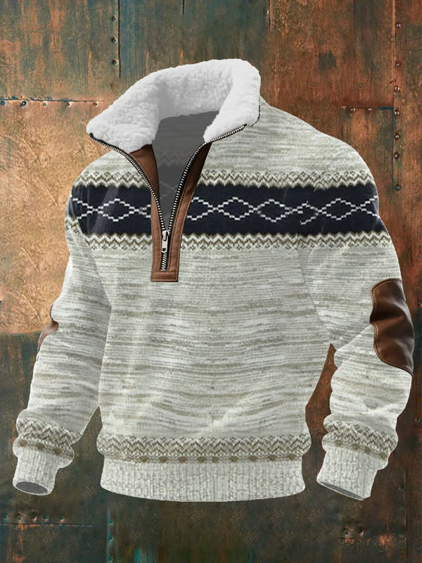 Bruno | Pullover de qualidade com gola alta forrada