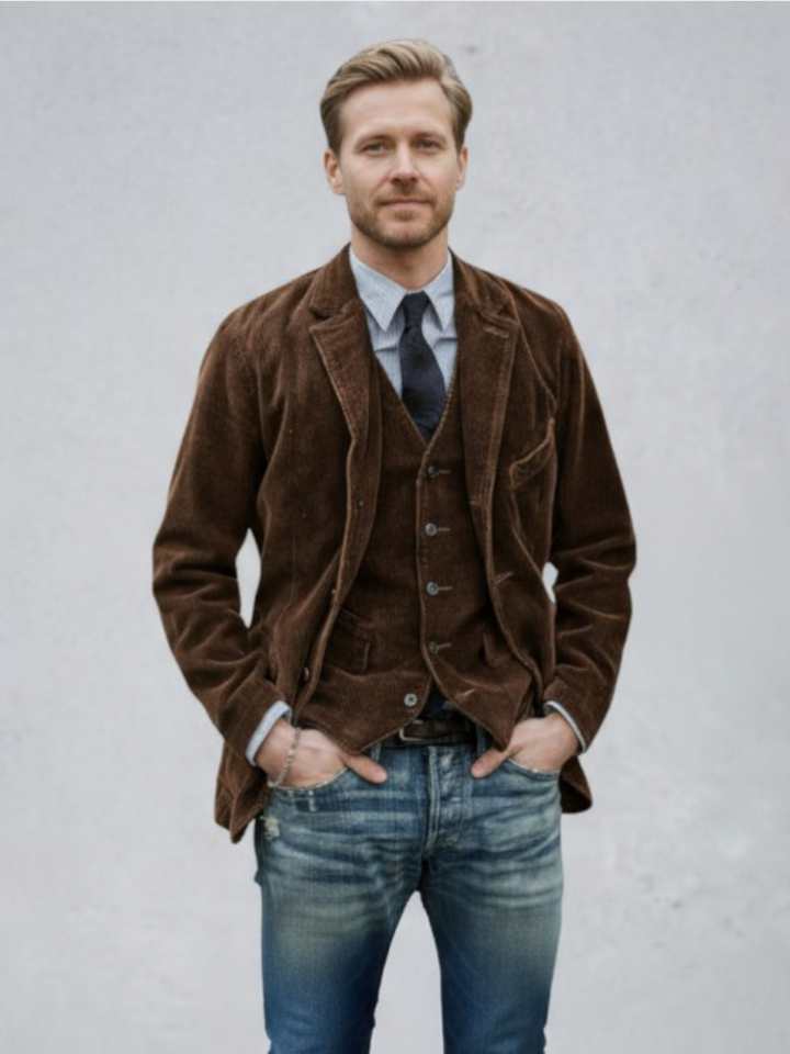 Radek™ | Casaco e colete vintage