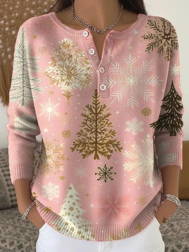 Manon | Camisola de Natal Quente com Estampa Festiva