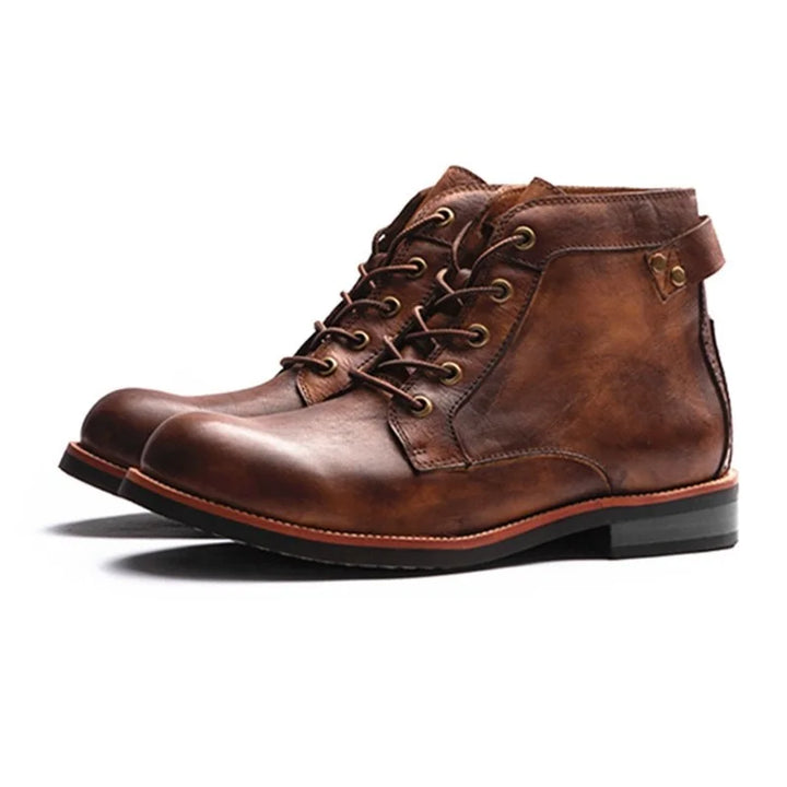 Botas de Couro Lace-up Clinton Adams