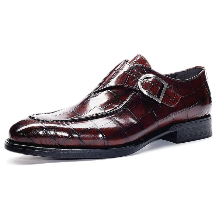 Sapatos Monk Strap de Couro Levine Eyck