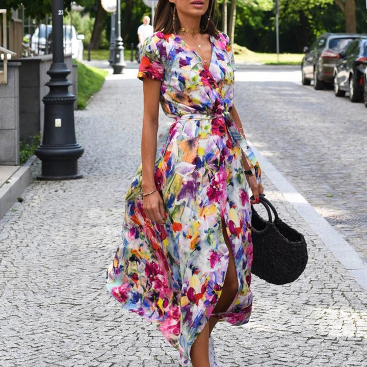 Anna™ Vestido de Muher estampado floral primavera/verão