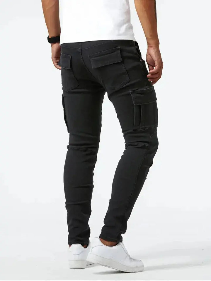 Calça Cargo Belmont de Sarja Denim