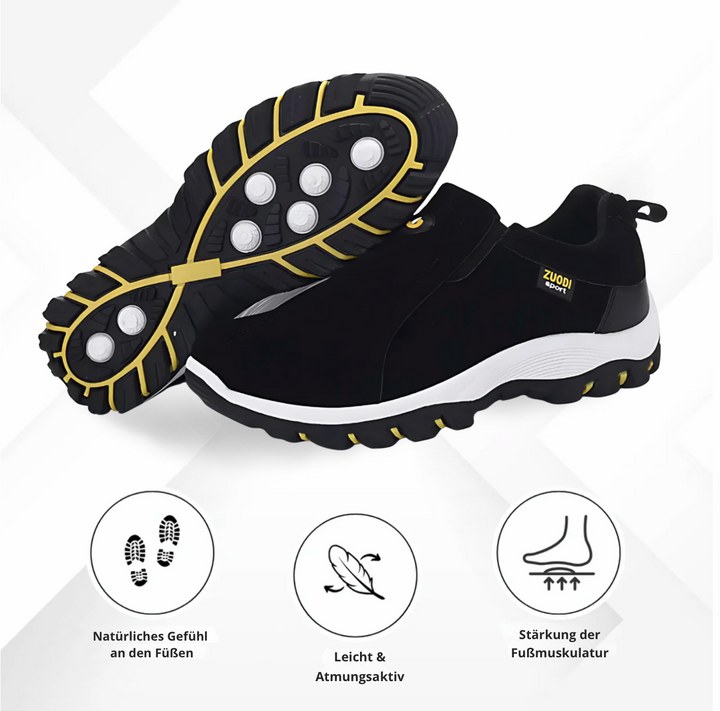 OrthoFlex – flexibilidade e suporte em cada passo