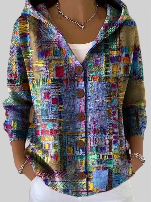Carmen™ | Cardigan longo artístico e quente