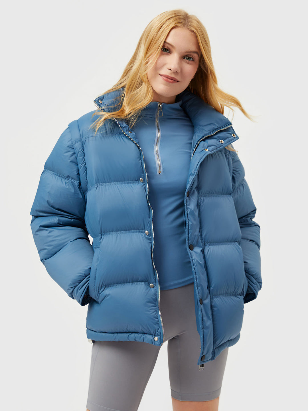 Casaco Puffer Frente e Verso