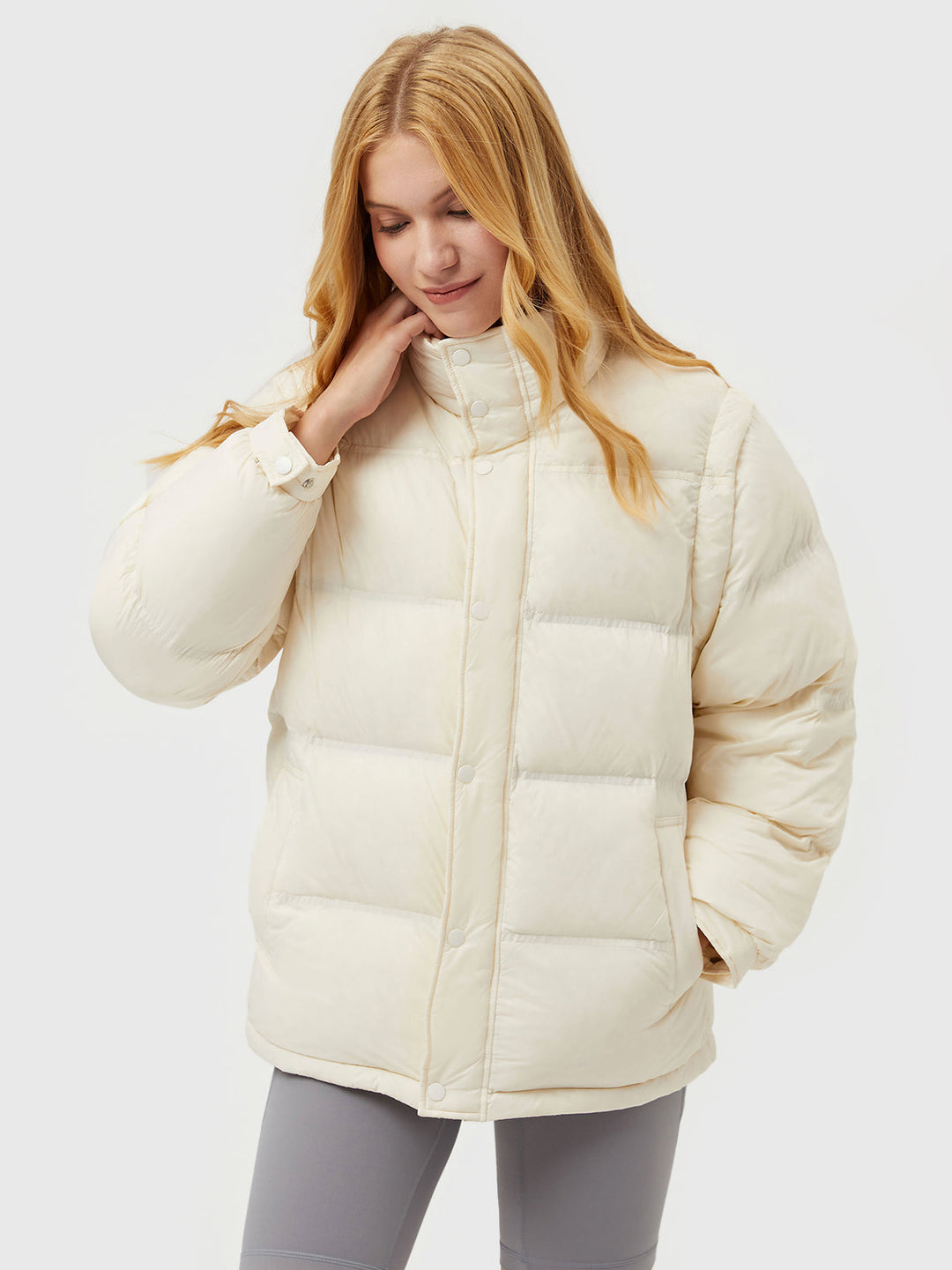 Casaco Puffer Frente e Verso