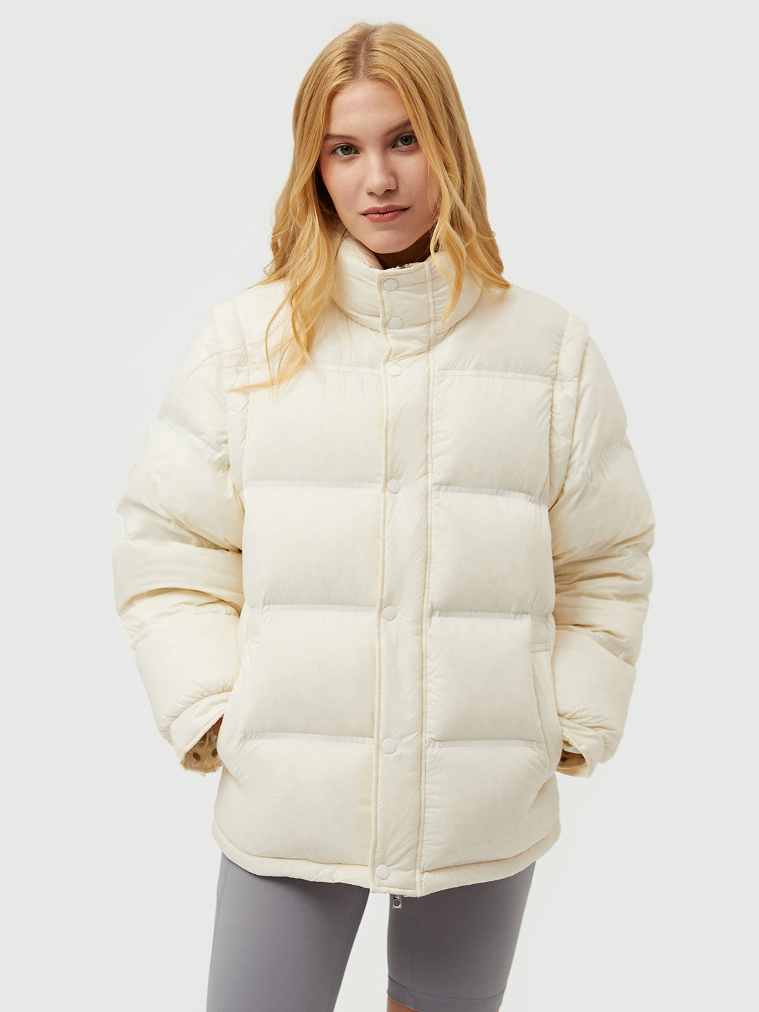 Casaco Puffer Frente e Verso