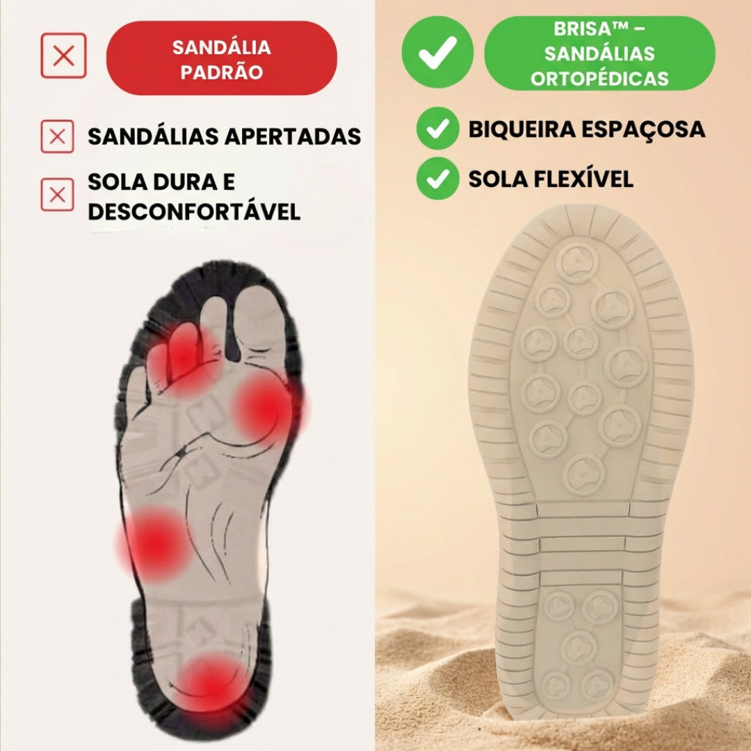 Brisa™ - Sandálias Ortopédicas Leves de Verão