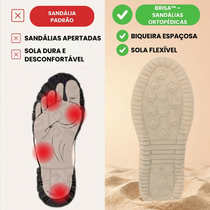Brisa™ - Sandálias Ortopédicas Leves de Verão