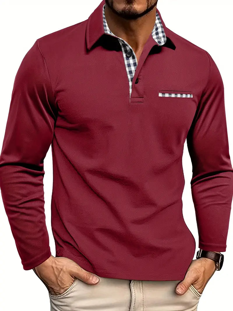 Polo Matteo Long Sleeve – Elegância Casual com Conforto Moderno